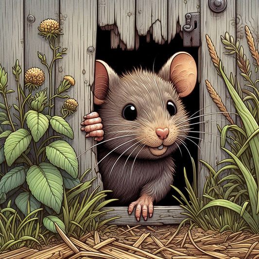 signs of a rat nest in a garden shed