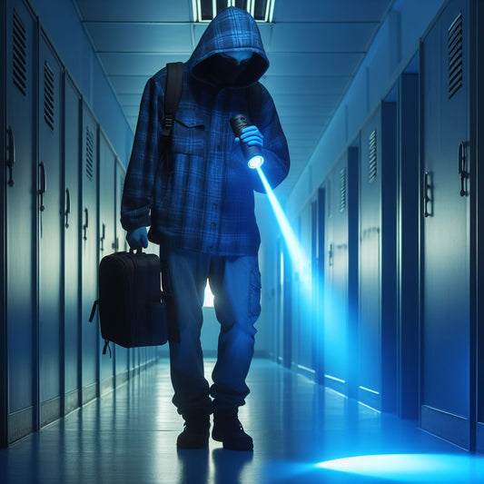 ultraviolet lights or blacklights to detect rat