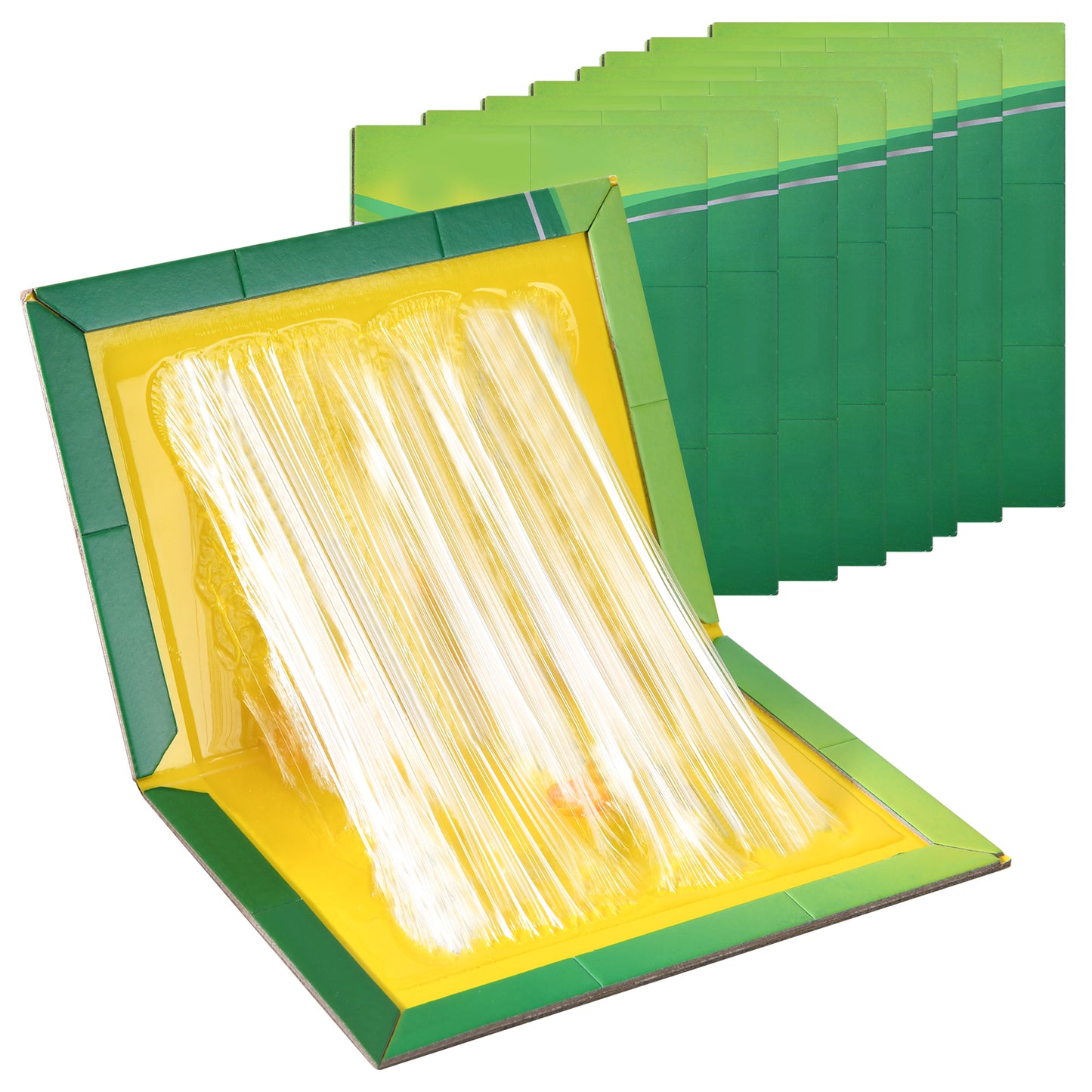 WHEELIO Sticky Traps 6 Packs Large Extra Strong Sticky Trap - Sticky Pads Board Gum Pads for Indoor Outdoor, Home Kitchen, Garage, Garden