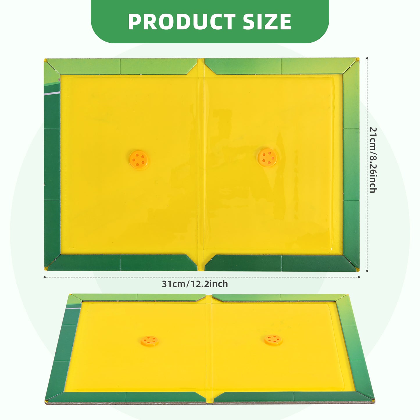 WHEELIO Sticky Traps 6 Packs Large Extra Strong Sticky Trap - Sticky Pads Board Gum Pads for Indoor Outdoor, Home Kitchen, Garage, Garden