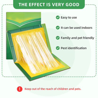WHEELIO Sticky Traps 6 Packs Large Extra Strong Sticky Trap - Sticky Pads Board Gum Pads for Indoor Outdoor, Home Kitchen, Garage, Garden